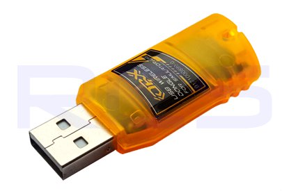 DSMX USB Dongle which allows a transmitter to be used as a joystick.